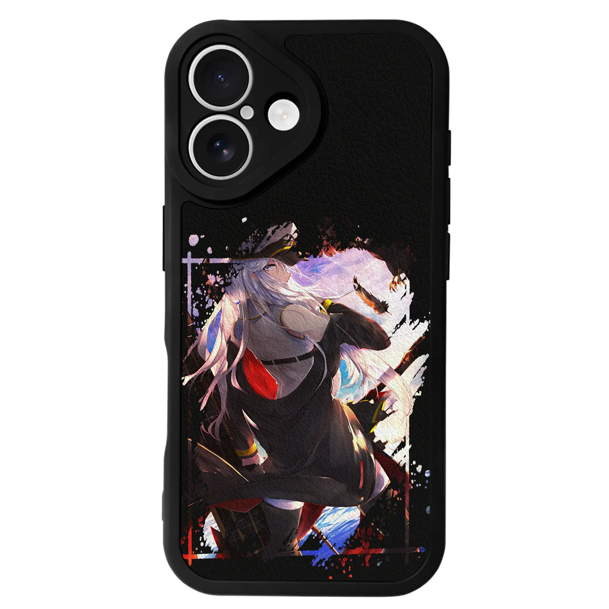 アズールレーン グッズ,エンタープライズ - IPhone 16シリーズ対応 ・ シリコンスマホケース ・ レザー調 ・ 高精度フィット ・ 耐衝撃 ・ ワイヤレス充電対応 ・ 精密カット